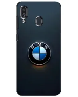 Чехол для Samsung Galaxy A30 2019 (A305F) с картинкой «Логотип BMW — минимализм»