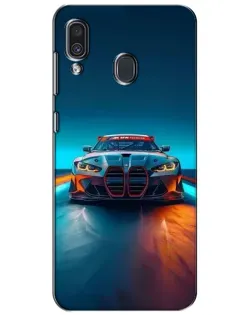 Чохол для Samsung Galaxy A30 2019 (A305F) з картинкою «BMW — вогні неону»