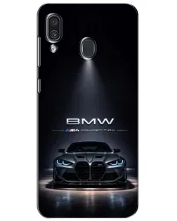 Чохол для Samsung Galaxy A30 2019 (A305F) з картинкою «BMW крізь нічне місто»