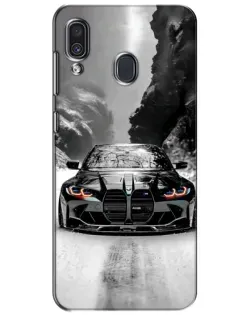 Чохол для Samsung Galaxy A30 2019 (A305F) з картинкою «BMW — акварельний дрифт»