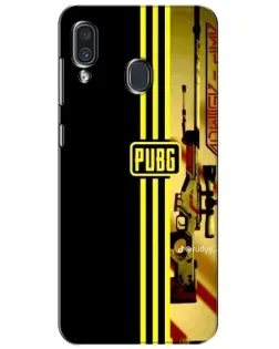 Чехол для Samsung Galaxy A30 2019 (A305F) с картинкой «PUBG — камуфляжный шлем»