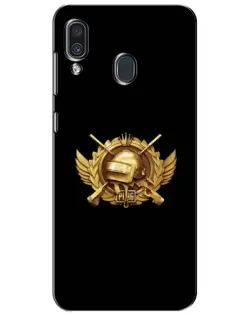 Чехол для Samsung Galaxy A30 2019 (A305F) с картинкой «PUBG — оранжевый градиент»