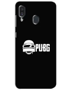 Чехол для Samsung Galaxy A30 2019 (A305F) с картинкой «PUBG — классический лого»