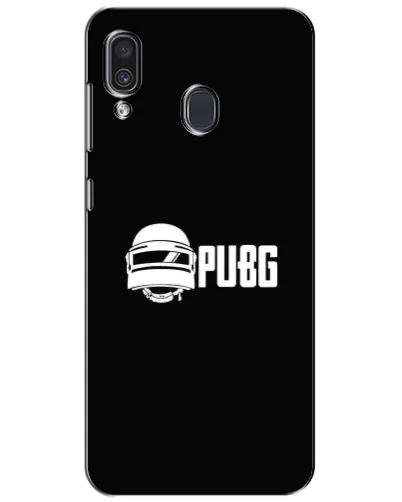 Чехол для Samsung Galaxy A30 2019 (A305F) с картинкой «PUBG — классический лого»