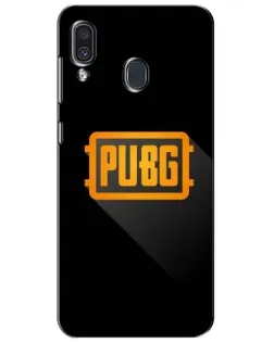 Чехол для Samsung Galaxy A30 2019 (A305F) с картинкой «PUBG — рамка лого»