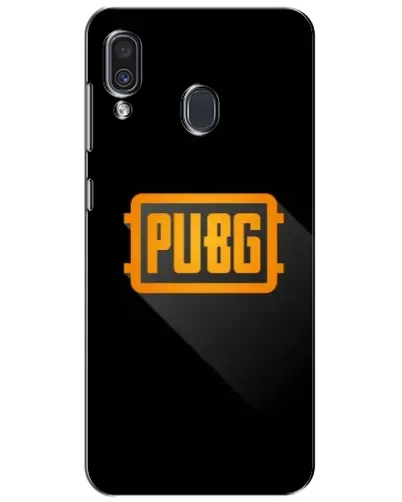 Чехол для Samsung Galaxy A30 2019 (A305F) с картинкой «PUBG — рамка лого»