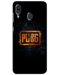 Чехол для Samsung Galaxy A30 2019 (A305F) с картинкой «PUBG — золотой логотип»