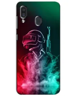 Чехол для Samsung Galaxy A30 2019 (A305F) с картинкой «PUBG — огненный воин»