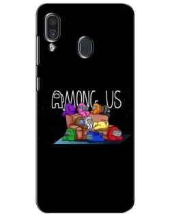 Чехол для Samsung Galaxy A30 2019 (A305F) с картинкой «Логотип Among Us» Чехол для Samsung Galaxy A30 2019 (A305F) с картинкой «Логотип Among Us»