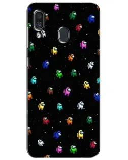 Чехол для Samsung Galaxy A30 2019 (A305F) с картинкой «Экипаж Among Us»