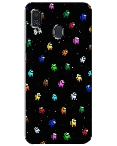 Чехол для Samsung Galaxy A30 2019 (A305F) с картинкой «Экипаж Among Us»