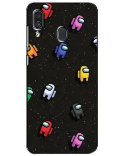 Чехол для Samsung Galaxy A30 2019 (A305F) с картинкой «Космический паттерн Among Us»