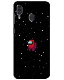 Чехол для Samsung Galaxy A30 2019 (A305F) с картинкой «Красный Among Us»
