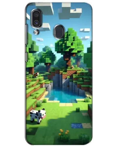 Чехол для Samsung Galaxy A30 2019 (A305F) с картинкой «Minecraft летний день»