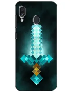 Чехол для Samsung Galaxy A30 2019 (A305F) с картинкой «Алмазный меч неон»
