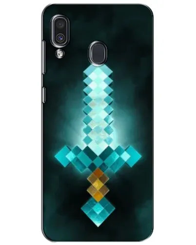 Чехол для Samsung Galaxy A30 2019 (A305F) с картинкой «Алмазный меч неон»
