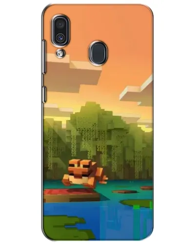 Чохол для Samsung Galaxy A30 2019 (A305F) з картинкою «Майнкрафт захід сонця»