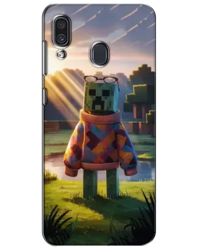 Чехол для Samsung Galaxy A30 2019 (A305F) с картинкой «Крипер в свитере»