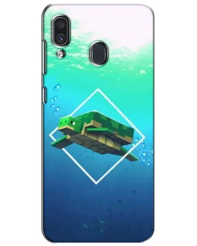 Чехол для Samsung Galaxy A30 2019 (A305F) с картинкой «Черепаха Minecraft»