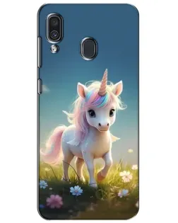 Чехол для Samsung Galaxy A30 2019 (A305F) с картинкой «Единорог на поляне» Чехол для Samsung Galaxy A30 2019 (A305F) с картинкой «Единорог на поляне»