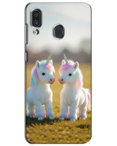 Чехол для Samsung Galaxy A30 2019 (A305F) с картинкой «Пара единорогов»