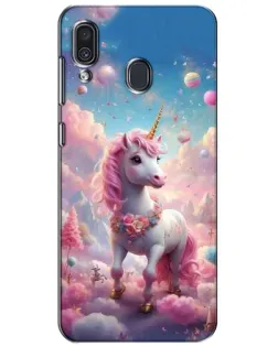 Чехол для Samsung Galaxy A30 2019 (A305F) с картинкой «Единорог среди облаков»
