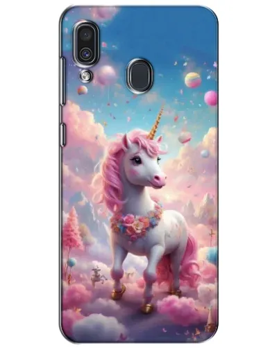 Чехол для Samsung Galaxy A30 2019 (A305F) с картинкой «Единорог среди облаков»