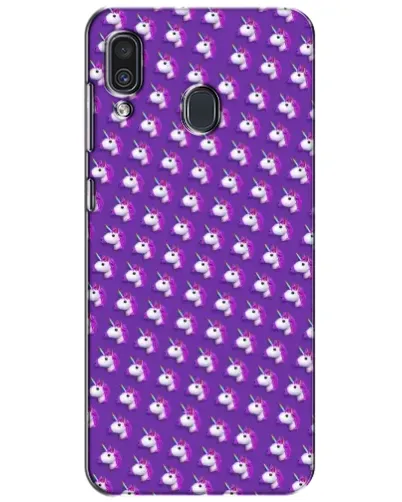 Чехол для Samsung Galaxy A30 2019 (A305F) с картинкой «Единороги на фиолетовом»