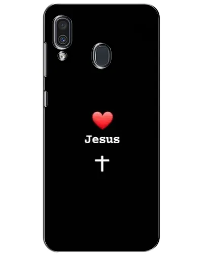 Чехол для Samsung Galaxy A30 2019 (A305F) с картинкой «Сердце - Jesus»