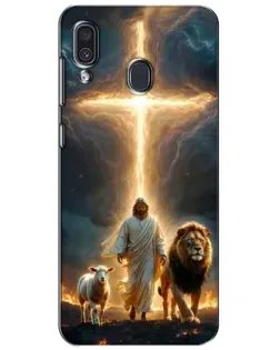 Чехол для Samsung Galaxy A30 2019 (A305F) с картинкой «Лев Иуды и Свет»