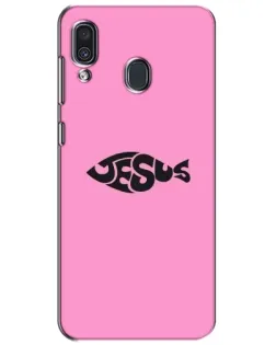 Чехол для Samsung Galaxy A30 2019 (A305F) с картинкой «Розовый символ  Jesus»