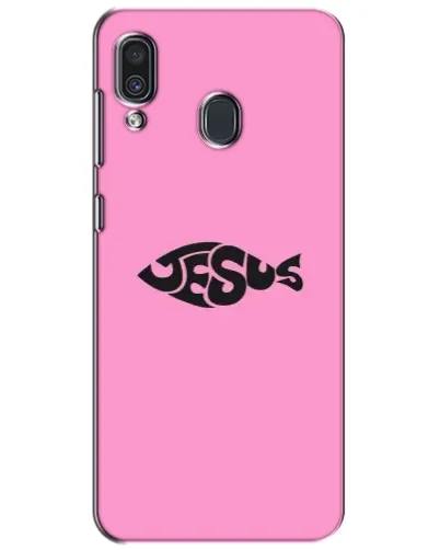 Чехол для Samsung Galaxy A30 2019 (A305F) с картинкой «Розовый символ  Jesus»