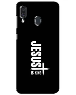 Чехол для Samsung Galaxy A30 2019 (A305F) с картинкой «Вертикаль веры Jesus»