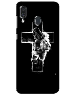 Чохол для Samsung Galaxy A30 2019 (A305F) з картинкою «Сяючий хрест Jesus»