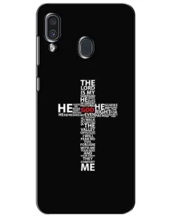 Чохол для Samsung Galaxy A30 2019 (A305F) з картинкою «Текстовий хрест»