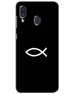 Чохол для Samsung Galaxy A30 2019 (A305F) з картинкою «Символ риби Jesus»