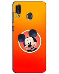 Чехол для Samsung Galaxy A30 2019 (A305F) с картинкой «Mickey в круге»