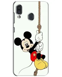 Чехол для Samsung Galaxy A30 2019 (A305F) с картинкой «Mickey на канате» Чехол для Samsung Galaxy A30 2019 (A305F) с картинкой «Mickey на канате»