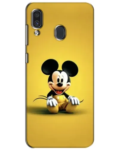 Чехол для Samsung Galaxy A30 2019 (A305F) с картинкой «Микки на желтом»