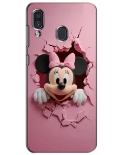 Чехол для Samsung Galaxy A30 2019 (A305F) с картинкой «Минни сквозь стену»
