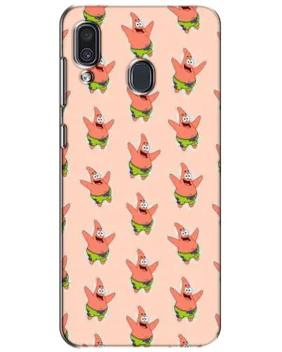 Чехол для Samsung Galaxy A30 2019 (A305F) с картинкой «Патрик Стар паттерн»