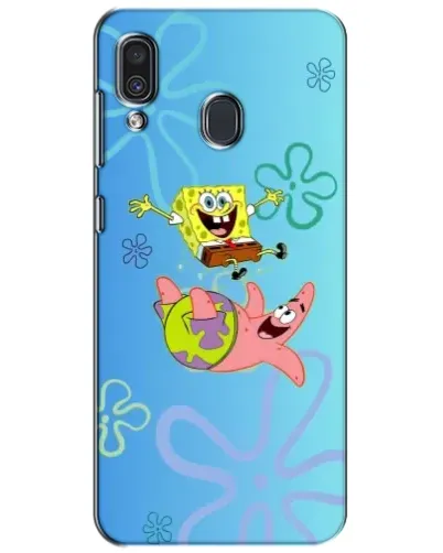 Чехол для Samsung Galaxy A30 2019 (A305F) с картинкой «Спанч Боб и Патрик»