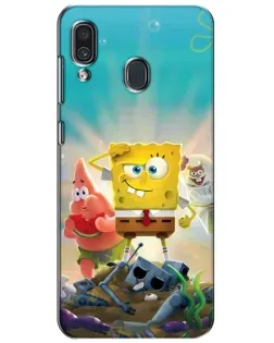 Чехол для Samsung Galaxy A30 2019 (A305F) с картинкой «Спанч Боб победитель»
