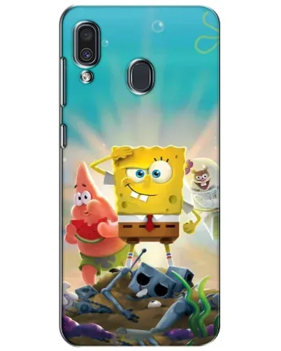 Чехол для Samsung Galaxy A30 2019 (A305F) с картинкой «Спанч Боб победитель»