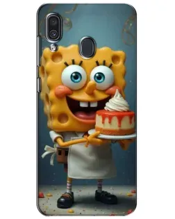 Чехол для Samsung Galaxy A30 2019 (A305F) с картинкой «Повар Спанч Боб»