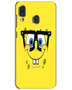Чохол для Samsung Galaxy A30 2019 (A305F) з картинкою «Мінімалістичний Спанч Боб»