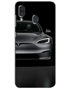 Чехол для Samsung Galaxy A30 2019 (A305F) с картинкой «Tesla Model S Look» Чехол для Samsung Galaxy A30 2019 (A305F) с картинкой «Tesla Model S Look»