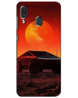 Чехол для Samsung Galaxy A30 2019 (A305F) с картинкой «Cybertruck на Марсе»