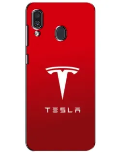 Чехол для Samsung Galaxy A30 2019 (A305F) с картинкой «Tesla Red Classic»