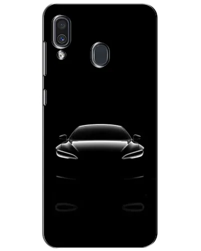 Чехол для Samsung Galaxy A30 2019 (A305F) с картинкой «Силуэт Tesla Night»